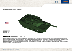 Kampfpanzer M1 A1 „Abrams - Modelleisenbahn