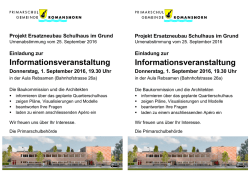 Infoveranstaltung - Einladung Flyer