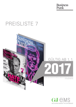 preisliste 7 - G+J media.de
