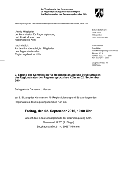 Tagesordnung - Bezirksregierung Köln