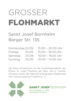 Flyer - St. Josef Bornheim