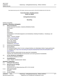 Deutschland-Mainz: Metallbauarbeiten