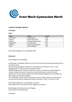 Info Lernb&uuml;ros