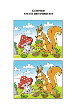 Kinderrätsel Finde die zehn Unterschiede