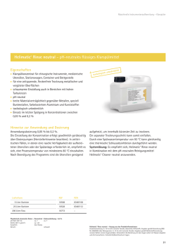Helimatic&reg; Rinse neutral &ndash; pH-neutrales fl&uuml;ssiges