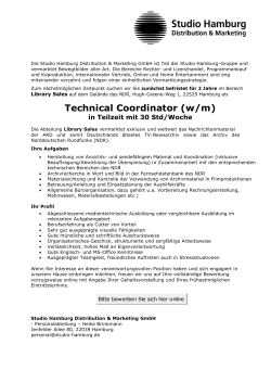 Technical Coordinator (w/m)