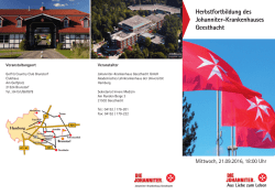 Herbstfortbildung des Johanniter-Krankenhauses