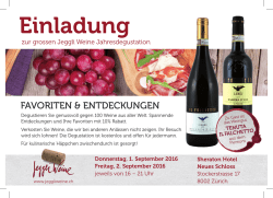 Einladung - Jeggli Weine