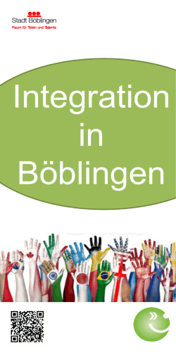 gelangen Sie direkt zum Flyer "Integration in Böblingen"