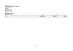 Liste vergebene Aufträge August 2016