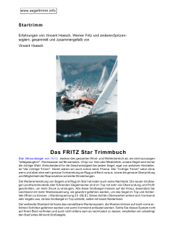 Das FRITZ Star Trimmbuch - Boote