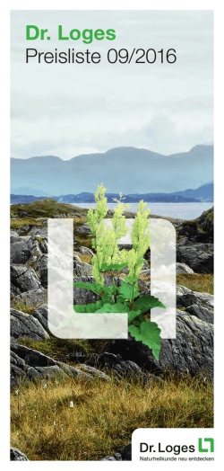 Dr. Loges Preisliste 09/2016