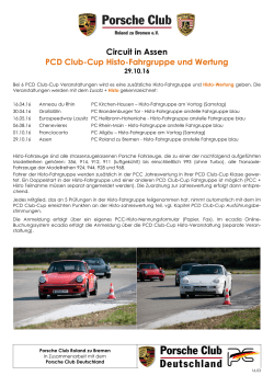 PCC Histo - Porsche Club Deutschland