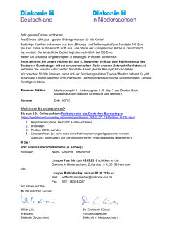 Anschreiben Petition Dr. Künkel - Diakonie Neu-Ulm