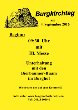 Burgkirchtag 2016 am 4.9.2016