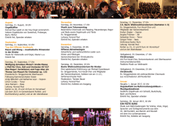 Halbjahresprogramm 2016 - Christuskirche Oberhausen
