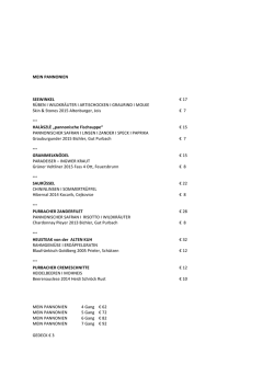 Speisekarte