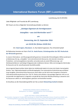 invitation - IBF Luxembourg
