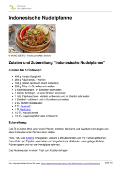 Indonesische Nudelpfanne