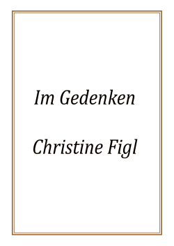 Christine Figl - Bestattung Peter Wöginger