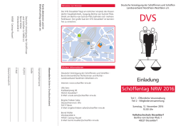 Einladung/Programm - Deutsche Vereinigung der Schöffinnen und