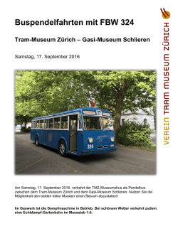 Einladung  - Tram