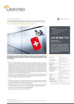 outperformance bonus zertifikat auf credit suisse und ubs