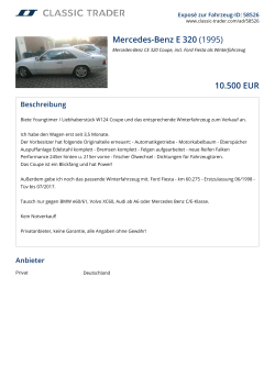 Mercedes-Benz E 320 (1995) 10.500 EUR