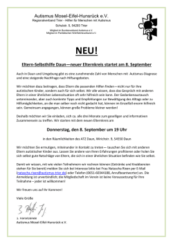 hier.Wir freuen uns, wenn sich auch in Daun wieder Eltern
