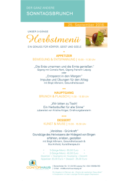Der ganz andere Sonntagsbrunch - Qigong