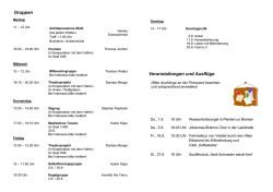 Gruppen Veranstaltungen und Ausfl&uuml;ge
