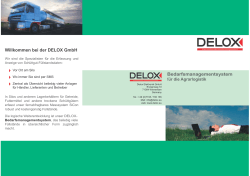 Willkommen bei der DELOX GmbH Bedarfsmanagementsystem