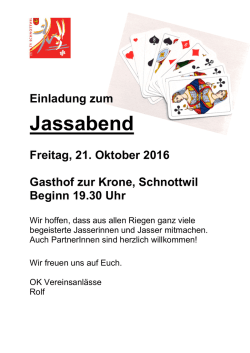 Jassabend - TV Schnottwil