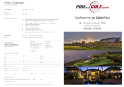 Golfrundreise S&uuml;dafrika