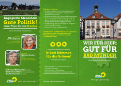 GUT F&Uuml;R - in Hameln