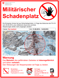 Warnung - Schweizer Armee