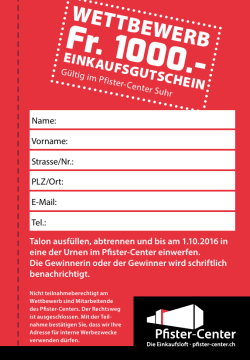 Einkaufsgutschein zu gewinnen