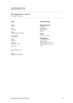 Dipl. Pflegefachfrau/-mann HF