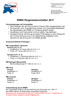 RRBK Ringmeisterschaften 2017