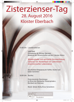 28. August 2016 Kloster Eberbach