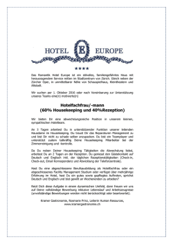 Hotelfachfrau