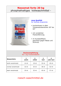 Nawamat forte 20 kg phosphathaltiges Vollwaschmittel