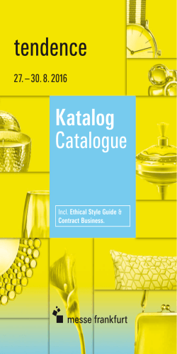 Kostenfreier Katalog-Download - Tendence