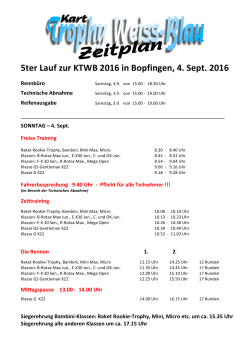 5ter Lauf zur KTWB 2016 in Bopfingen, 4. Sept. 2016