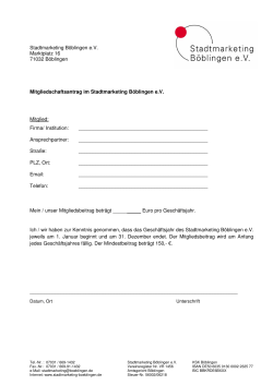 Einen Mitgliedsantrag finden Sie hier