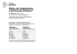 kjz Rüti Mütter- und Väterberatung in Bubikon und Wolfhausen
