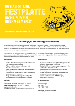 IT-Consultant (m/w) im Bereich Application Security