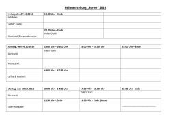 Helfereinteilung &bdquo;Kerwe&ldquo; 2016