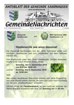 Hopfenernte wie anno dazumal!