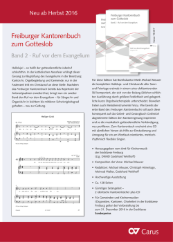 Infos und Notenbeispiel - Amt f&uuml;r Kirchenmusik Freiburg
